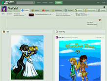 Tablet Screenshot of firecats3.deviantart.com