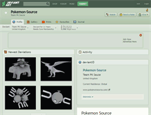 Tablet Screenshot of pokemon-source.deviantart.com