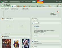 Tablet Screenshot of helltroll.deviantart.com