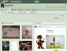 Tablet Screenshot of mercenaryx.deviantart.com