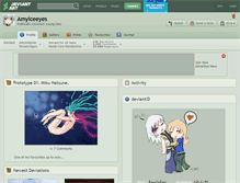 Tablet Screenshot of amyiceeyes.deviantart.com