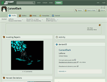 Tablet Screenshot of curseofdark.deviantart.com