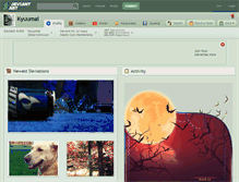 Tablet Screenshot of kyuumai.deviantart.com