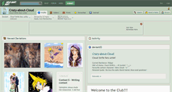 Desktop Screenshot of crazy-about-cloud.deviantart.com