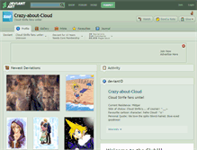 Tablet Screenshot of crazy-about-cloud.deviantart.com