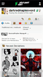 Mobile Screenshot of darkredmaplesword.deviantart.com