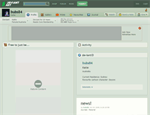 Tablet Screenshot of bubs84.deviantart.com