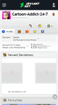 Mobile Screenshot of cartoon-addict-24-7.deviantart.com