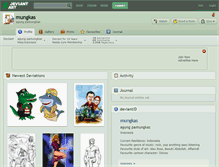 Tablet Screenshot of mungkas.deviantart.com