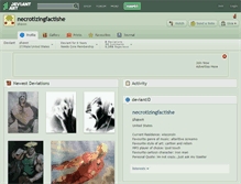 Tablet Screenshot of necrotizingfactishe.deviantart.com