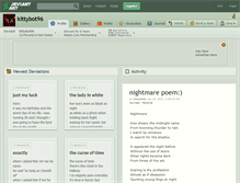 Tablet Screenshot of kittybot96.deviantart.com
