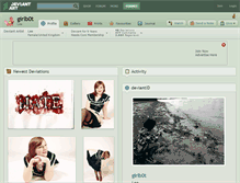 Tablet Screenshot of girlb0t.deviantart.com