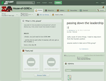 Tablet Screenshot of house-of-gore.deviantart.com