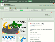 Tablet Screenshot of mtmissycat.deviantart.com