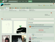 Tablet Screenshot of hatsumiiku.deviantart.com