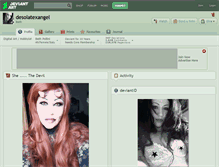 Tablet Screenshot of desolatexangel.deviantart.com