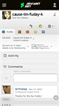 Mobile Screenshot of cause-im-fuday-k.deviantart.com