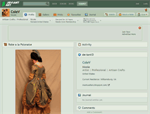 Tablet Screenshot of colev.deviantart.com