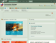 Tablet Screenshot of charmander-hitokage.deviantart.com