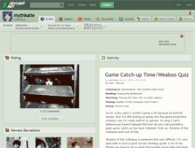 Tablet Screenshot of mythkatie.deviantart.com