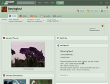 Tablet Screenshot of dancingsoul.deviantart.com