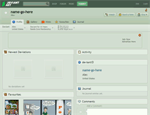 Tablet Screenshot of name-go-here.deviantart.com