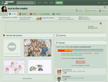 Tablet Screenshot of moi-is-the-master.deviantart.com