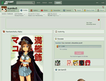 Tablet Screenshot of kumiko5.deviantart.com