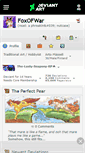 Mobile Screenshot of foxofwar.deviantart.com