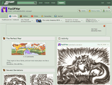 Tablet Screenshot of foxofwar.deviantart.com