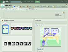 Tablet Screenshot of paradasia.deviantart.com