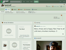 Tablet Screenshot of karelwolf.deviantart.com