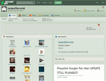Tablet Screenshot of icelandterrorist.deviantart.com