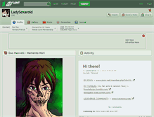 Tablet Screenshot of ladysexaroid.deviantart.com
