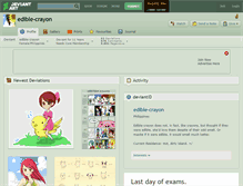 Tablet Screenshot of edible-crayon.deviantart.com
