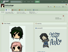 Tablet Screenshot of gekkoukage.deviantart.com