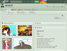 Tablet Screenshot of hehehe-xd.deviantart.com