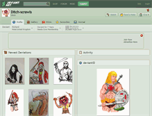 Tablet Screenshot of ditch-scrawls.deviantart.com