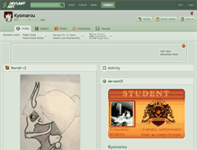 Tablet Screenshot of kyomarou.deviantart.com