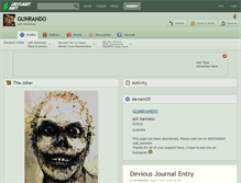 Tablet Screenshot of gunrando.deviantart.com