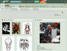 Tablet Screenshot of heidel.deviantart.com
