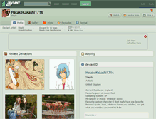 Tablet Screenshot of hatakekakashi1716.deviantart.com