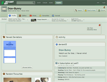 Tablet Screenshot of draw-bunny.deviantart.com