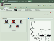 Tablet Screenshot of chromedude.deviantart.com