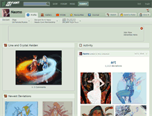 Tablet Screenshot of naomo.deviantart.com