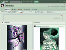 Tablet Screenshot of forkysanime.deviantart.com