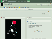Tablet Screenshot of hotcandydeath.deviantart.com