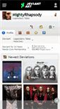 Mobile Screenshot of mightyrhapsody.deviantart.com