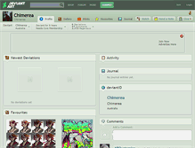 Tablet Screenshot of chimerea.deviantart.com