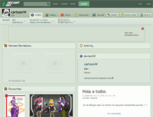 Tablet Screenshot of cartoonw.deviantart.com